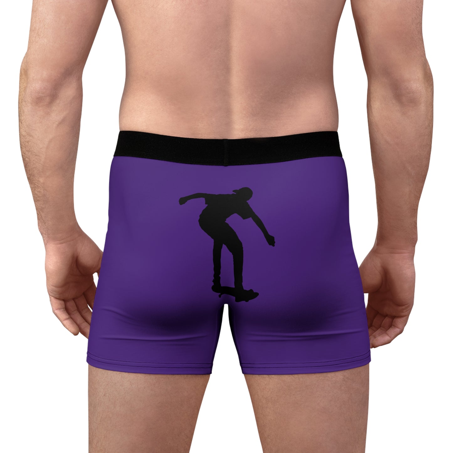 Men's Boxer Briefs: Skateboarding Purple