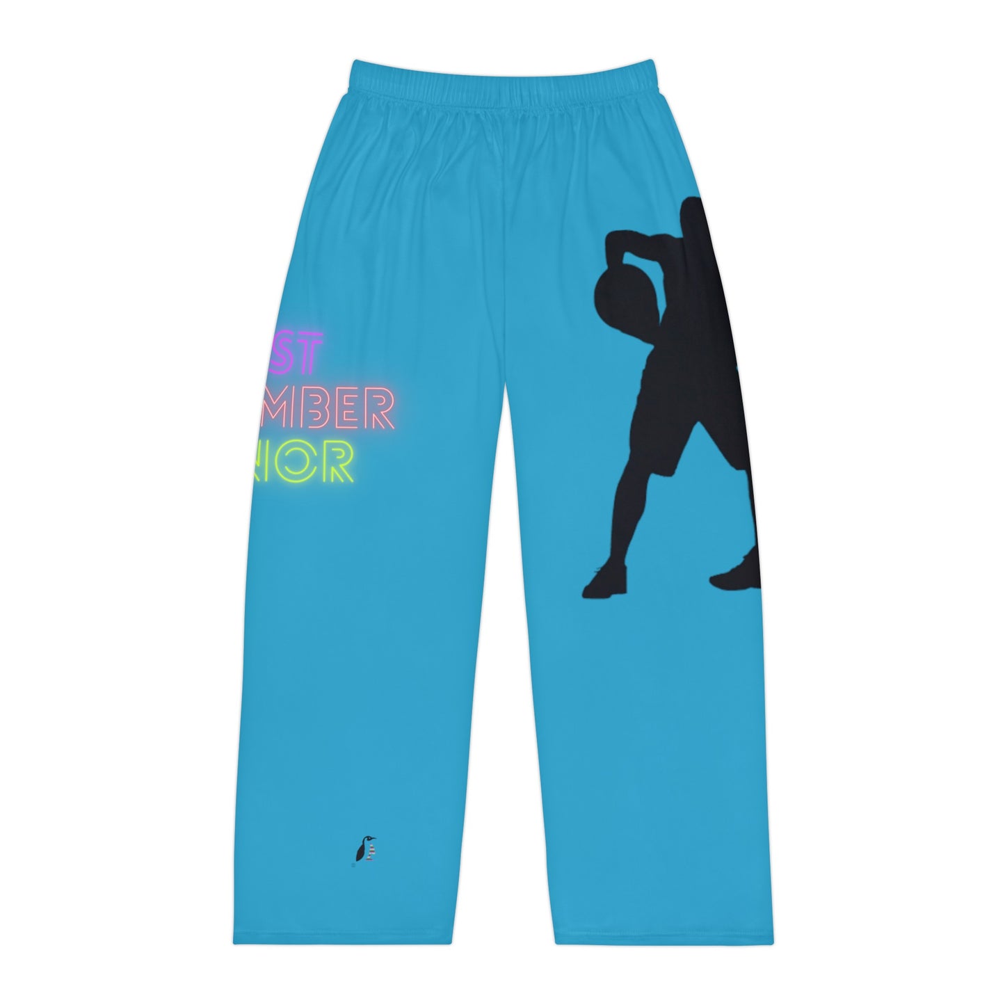 Men's Pajama Pants: Basketball Turquoise