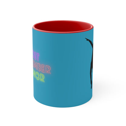 Accent Coffee Mug, 11oz: Dance Turquoise