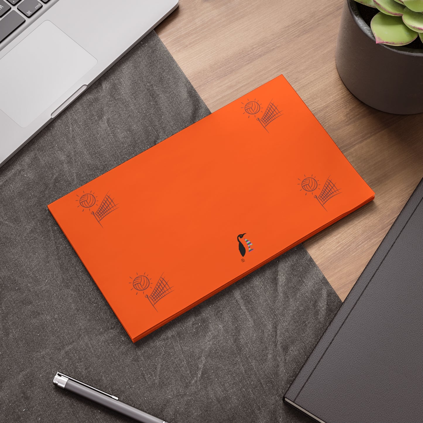 Post-it® Note Pads: Volleyball Orange