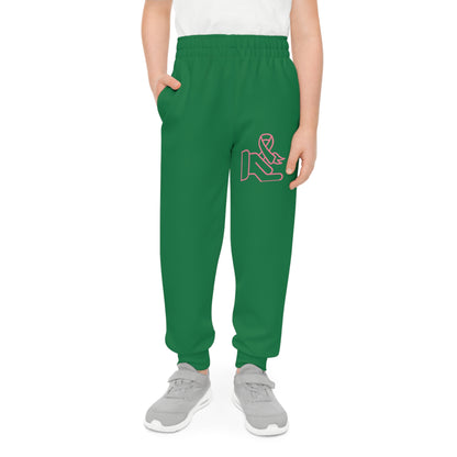 Youth Joggers: Fight Cancer Dark Green