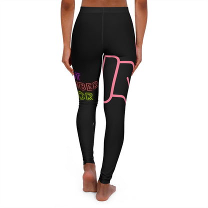 Women's Spandex Leggings: Fight Cancer Black