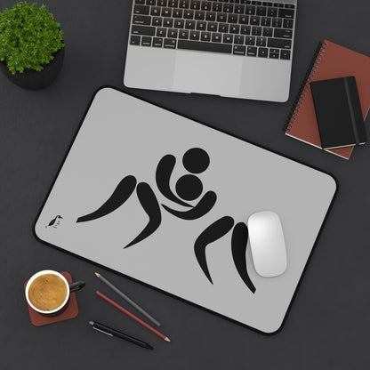 Desk Mat: Wrestling Lite Grey