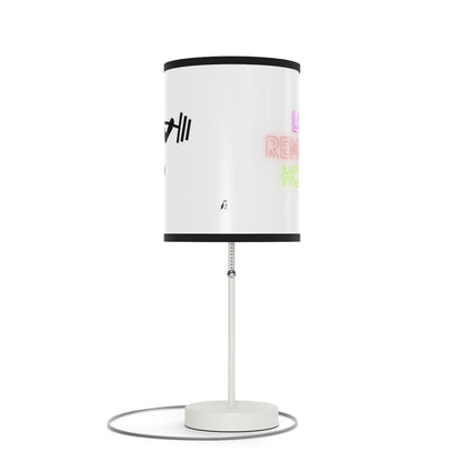 Lamp on a Stand, US|CA plug: Weightlifting White