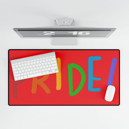 Desk Mats: LGBTQ Pride Red