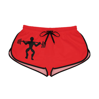 Women's Relaxed Shorts: Weightlifting Red