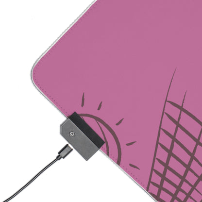 LED Gaming Mouse Pad: Volleyball Lite Pink