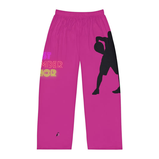 Men's Pajama Pants: Basketball Pink