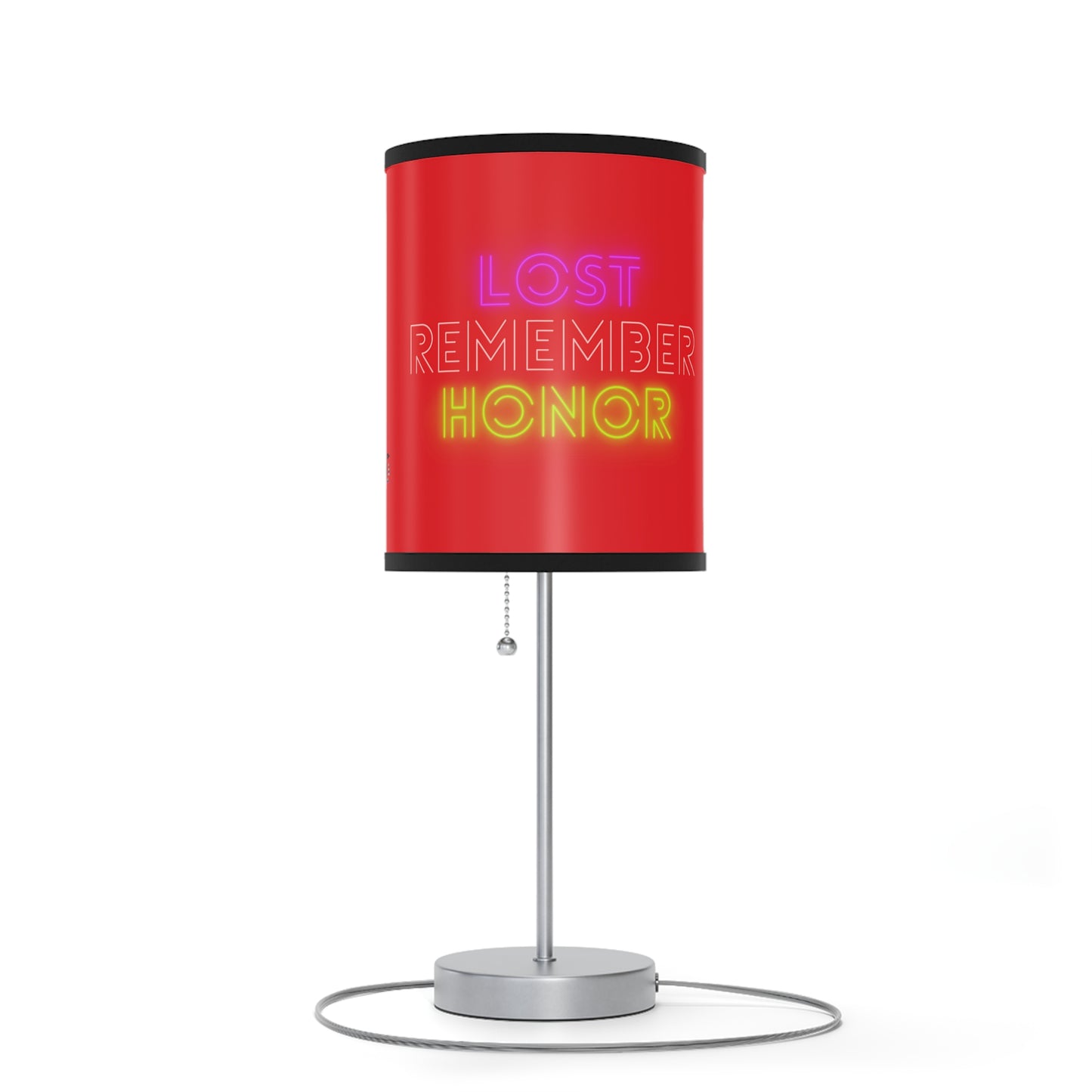 Lamp on a Stand, US|CA plug: Writing Red 