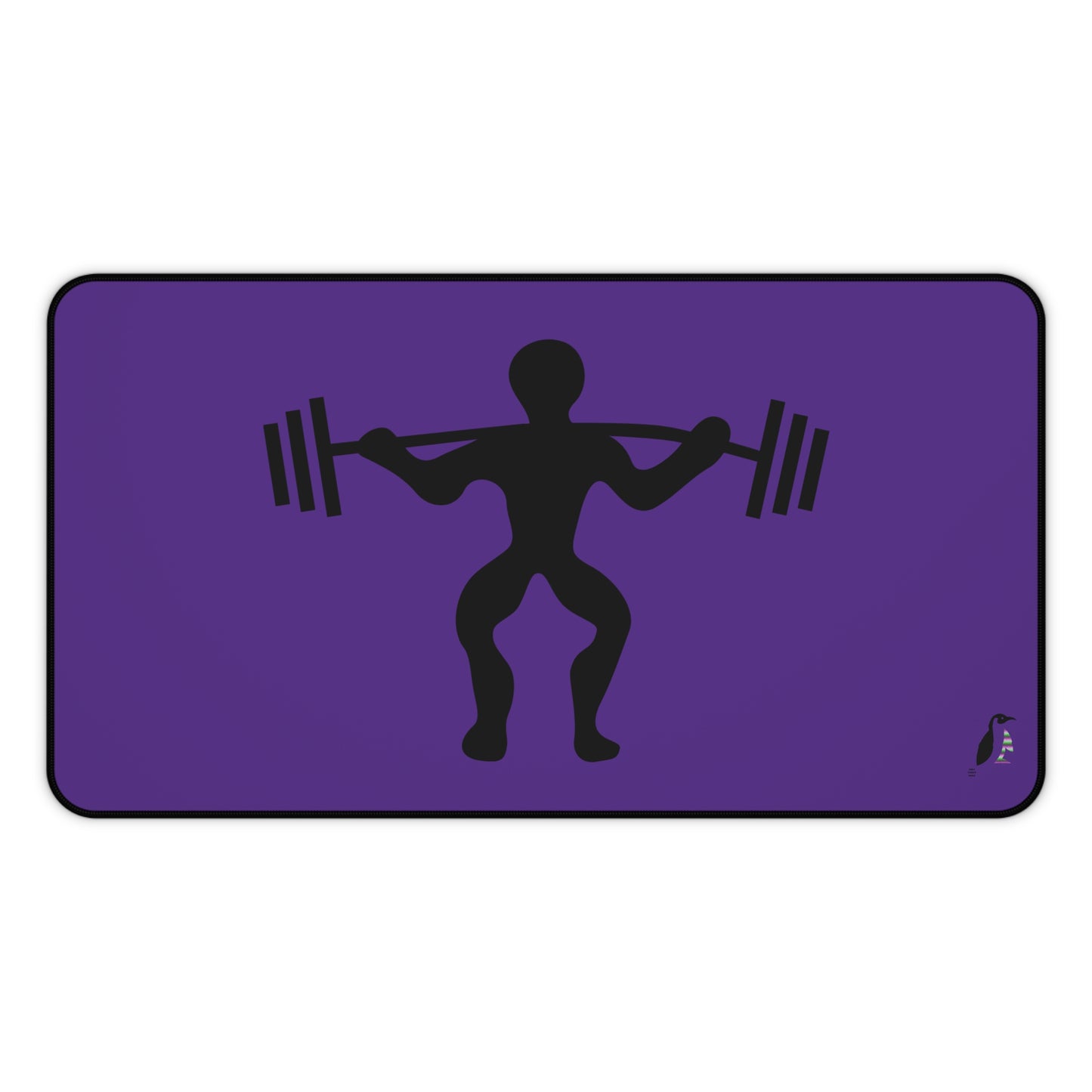 Desk Mat: Weightlifting Purple