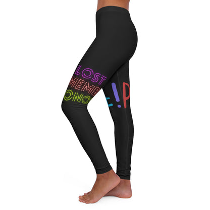 Women's Spandex Leggings: LGBTQ Pride Black