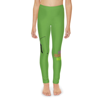 Youth Full-Length Leggings: Fishing Green