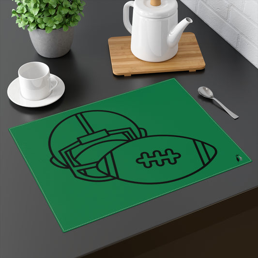 Placemat, 1pc: Football Dark Green