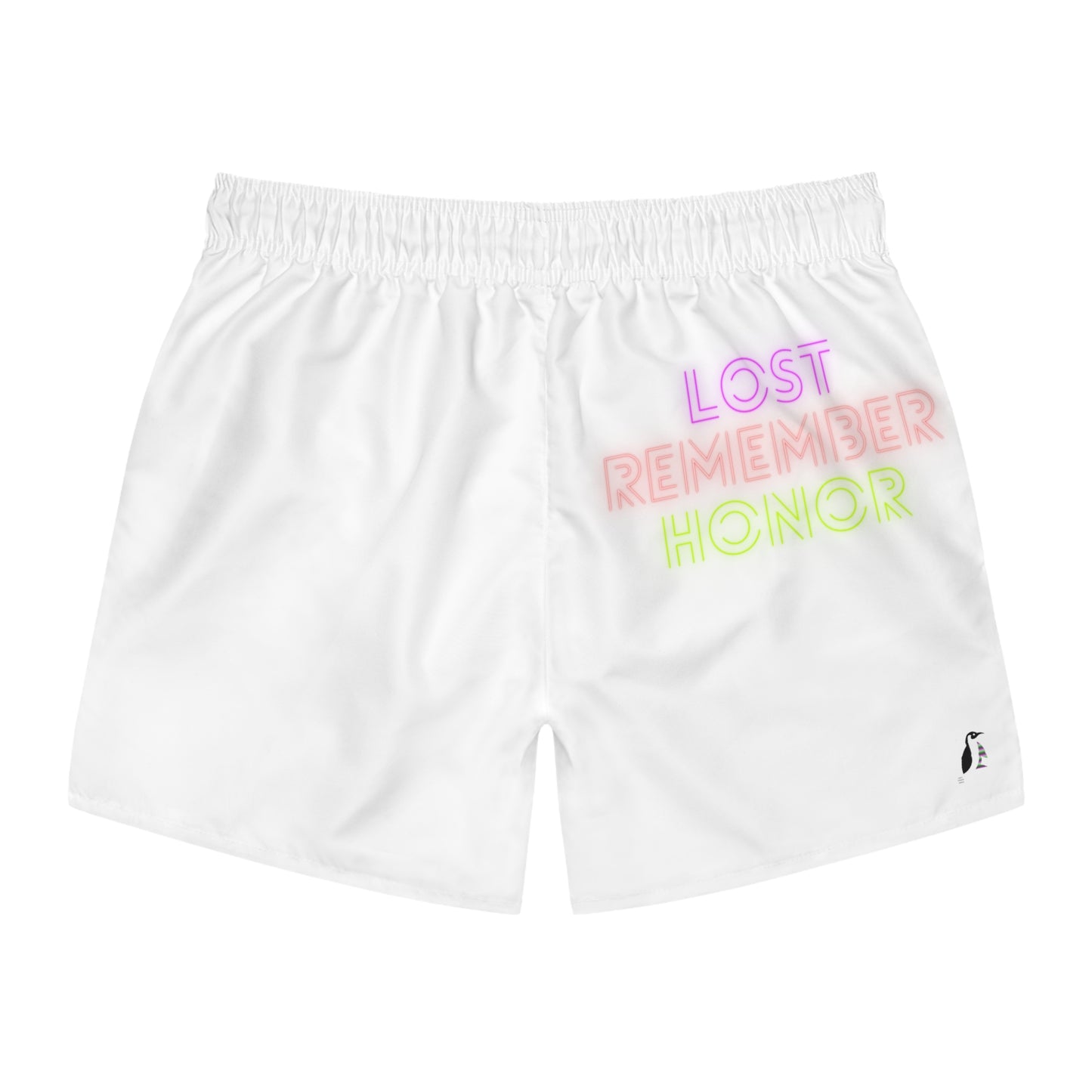 Swim Trunks: Weightlifting White