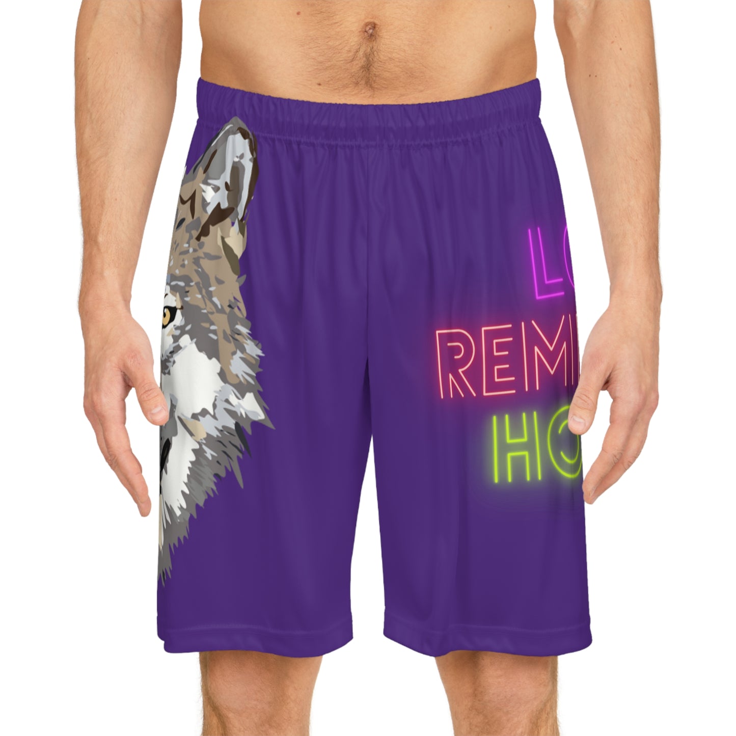 Basketball Shorts: Wolves Purple