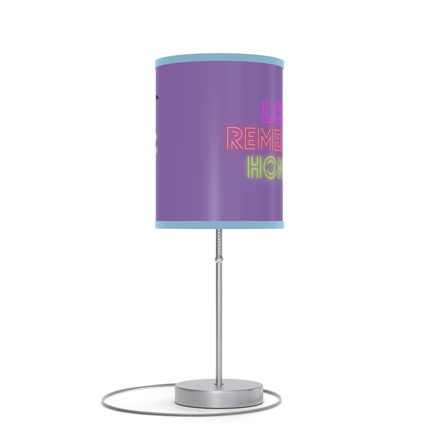 Lamp on a Stand, US|CA plug: Crazy Penguin World Logo Lite Purple 