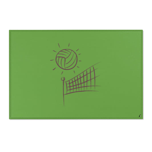 Area Rug (Rectangle): Volleyball Green