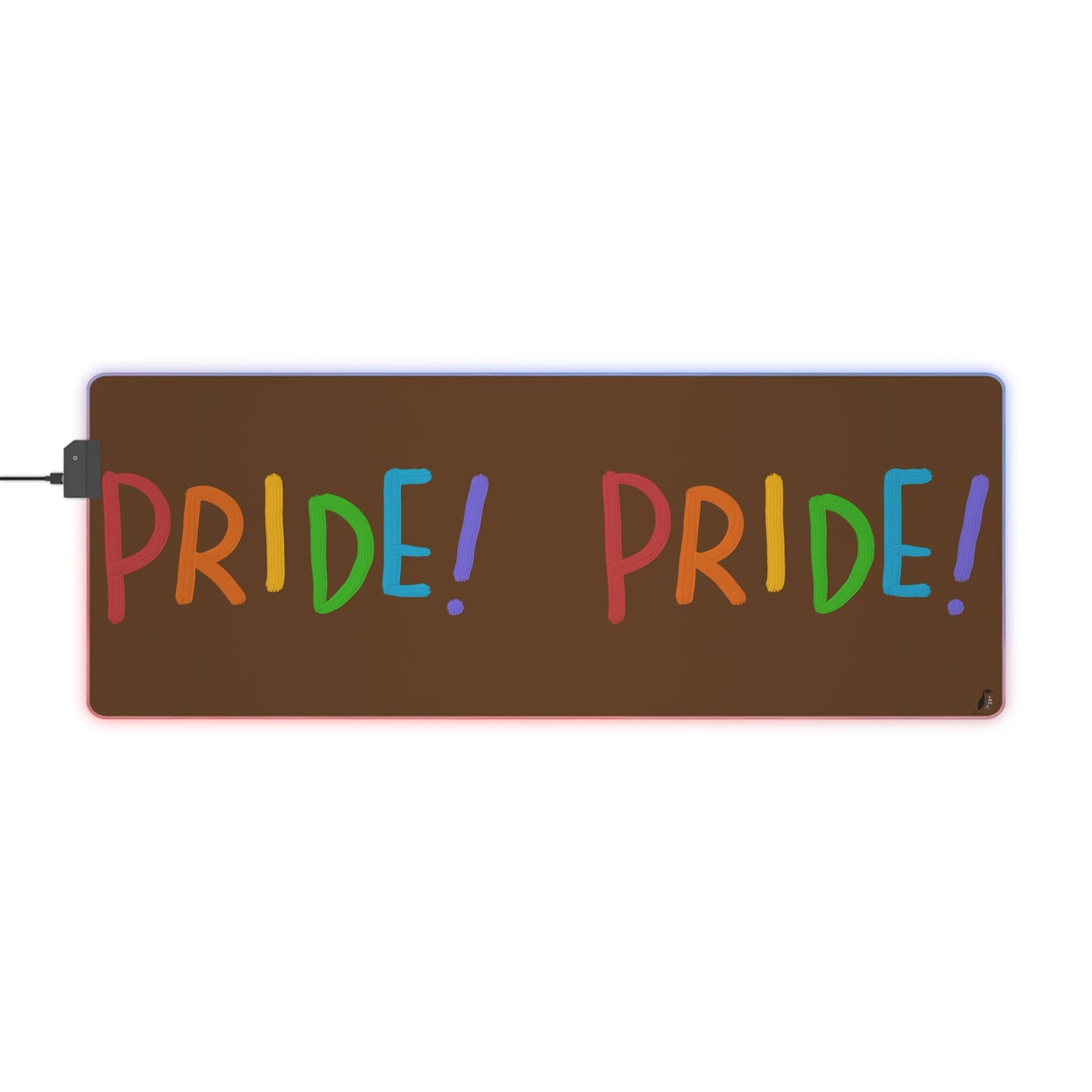 LED Gaming Mouse Pad: LGBTQ Pride Brown