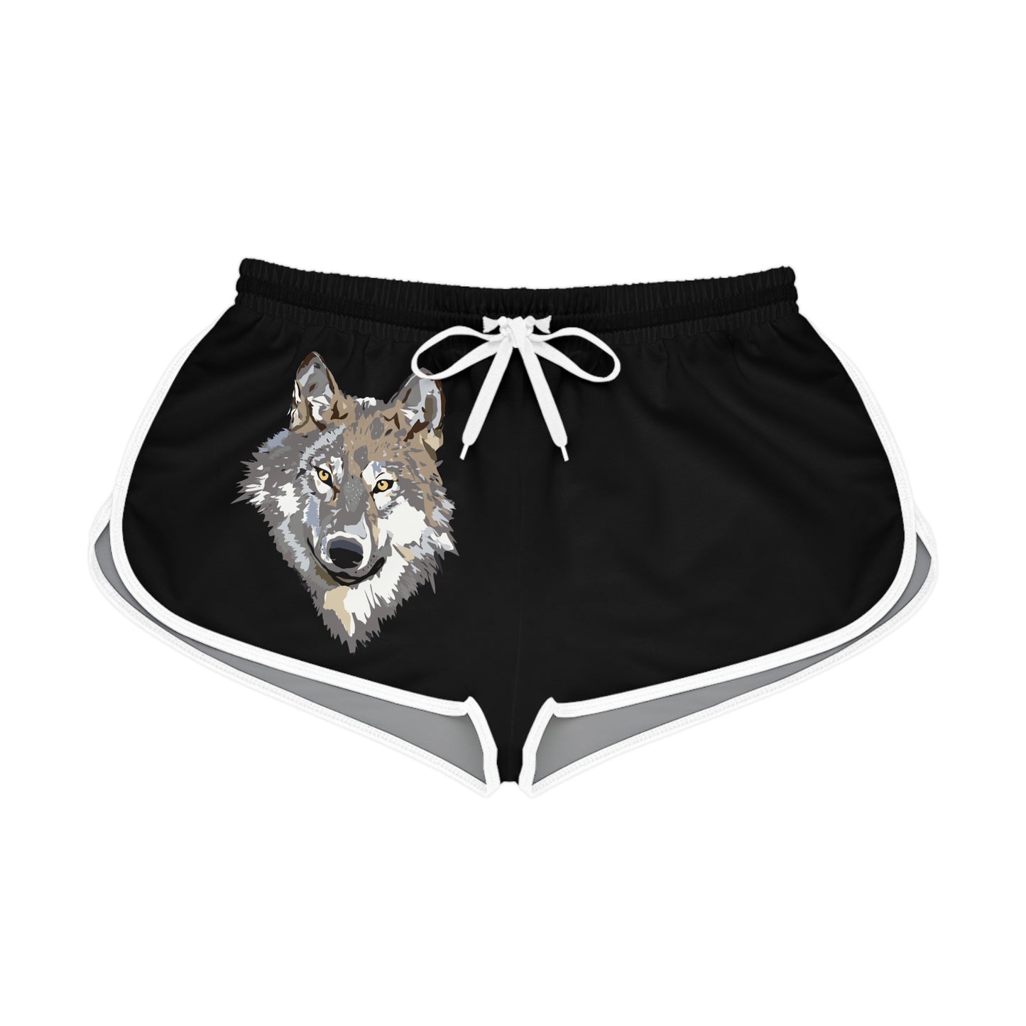 Women's Relaxed Shorts: Wolves Black