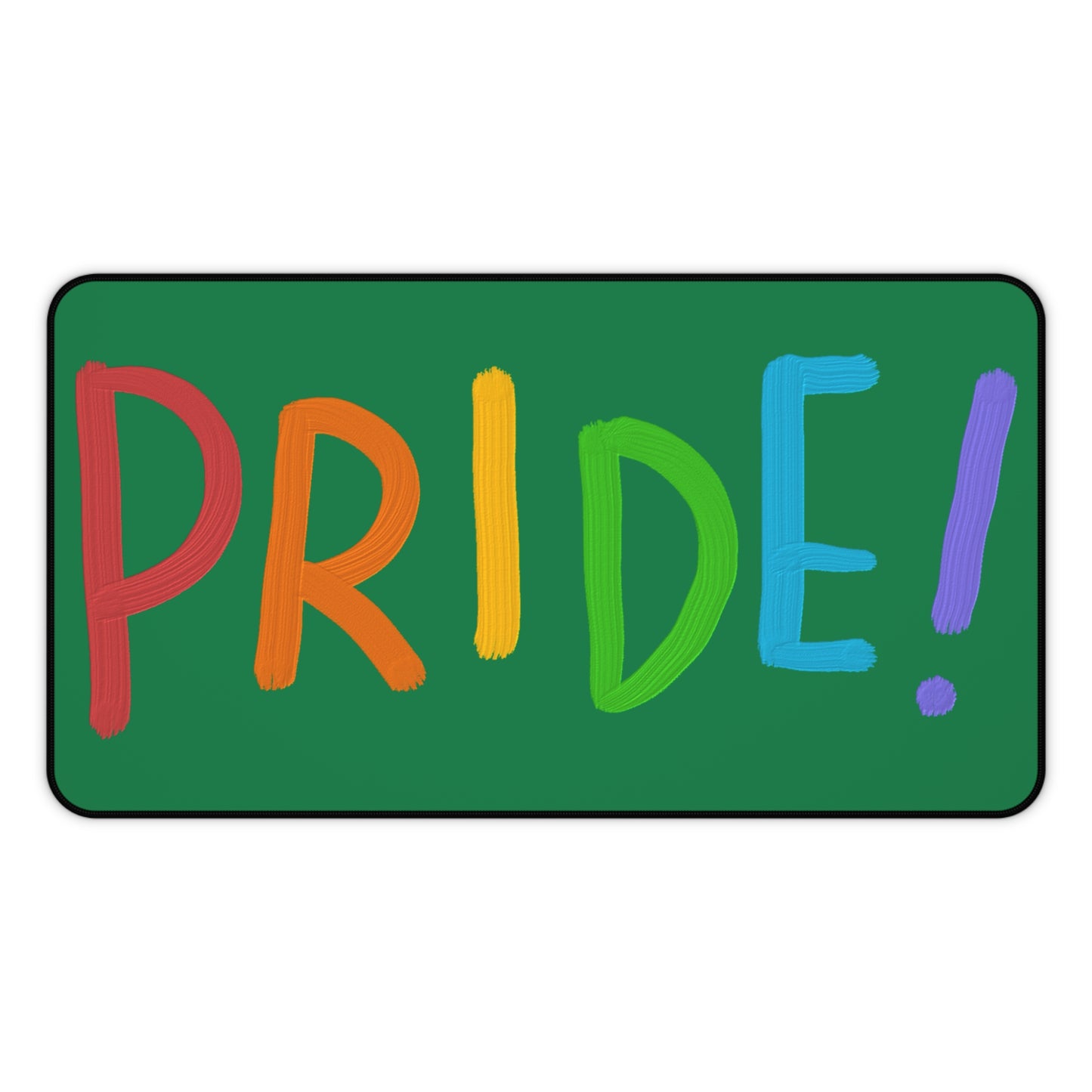 Desk Mat: LGBTQ Pride Dark Green