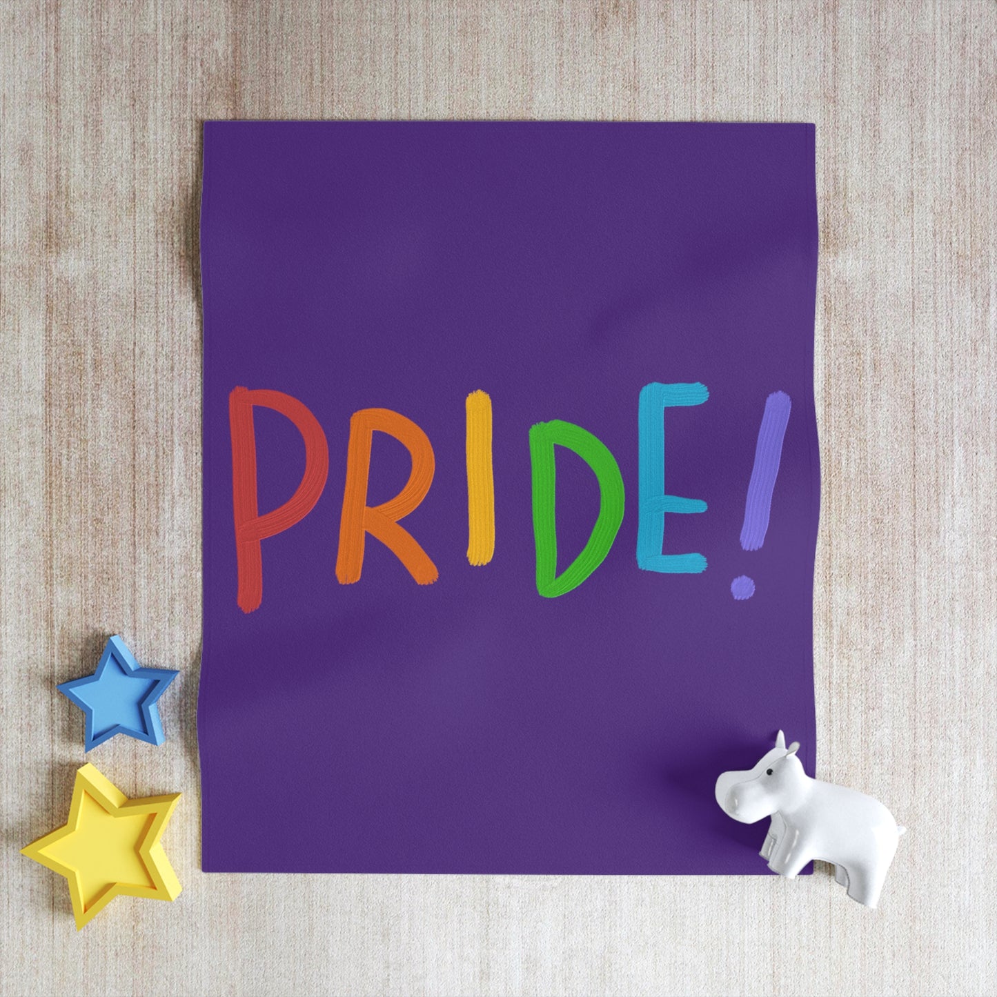 Throw Blanket: LGBTQ Pride Purple