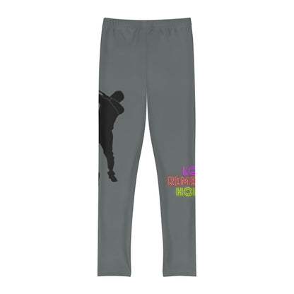 Youth Full-Length Leggings: Dance Dark Grey