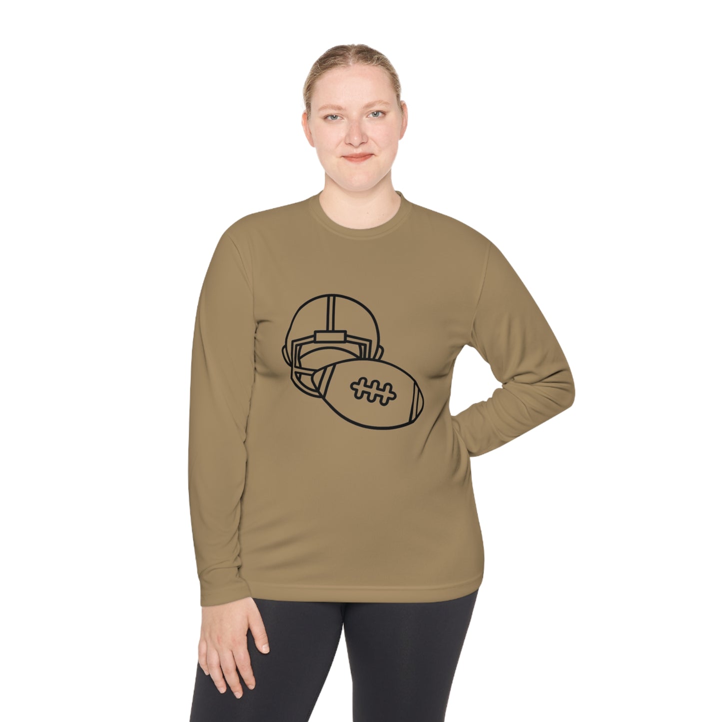 Lightweight Long Sleeve Tee: Football #1