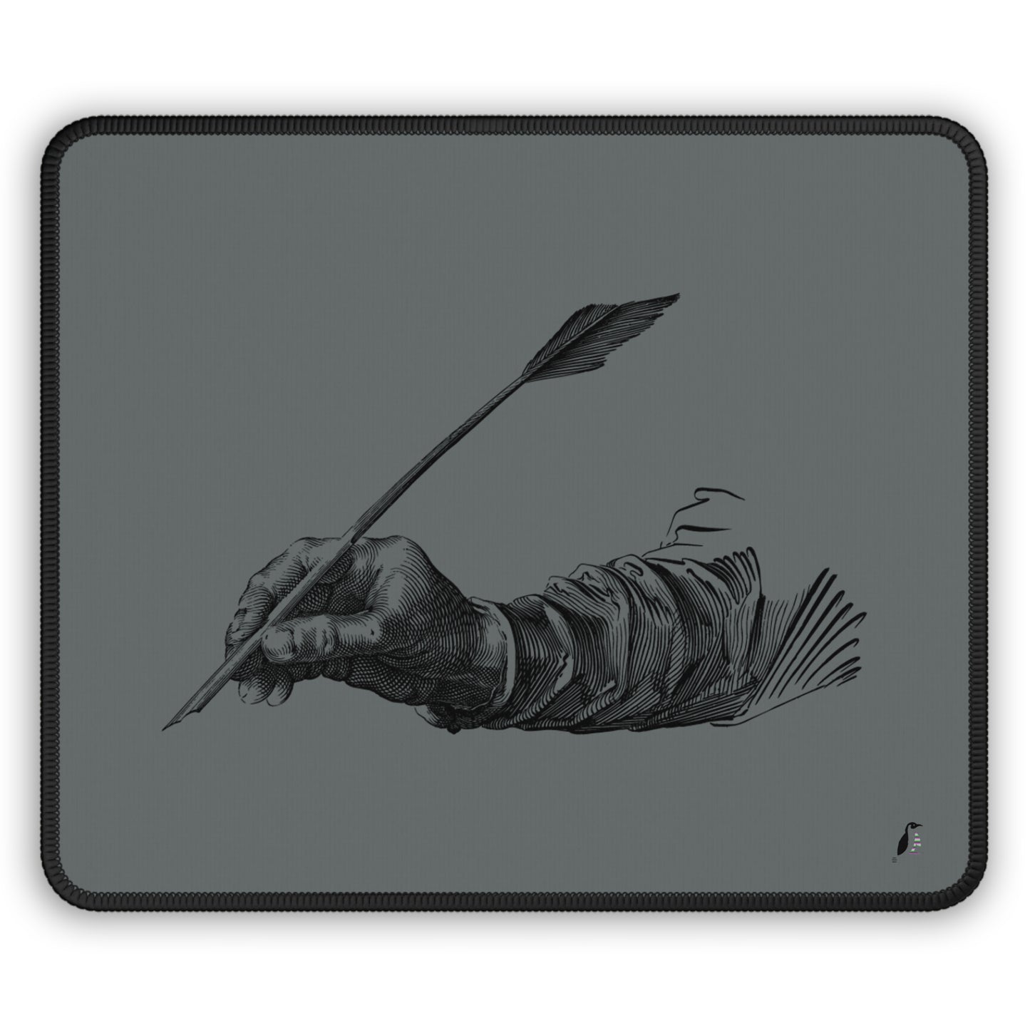 Gaming Mouse Pad: Writing Dark Grey