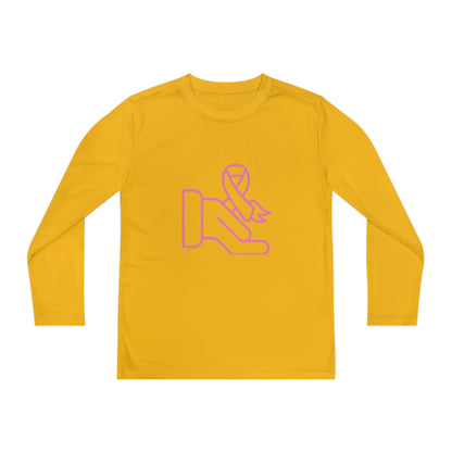 Youth Long Sleeve Competitor Tee: Fight Cancer