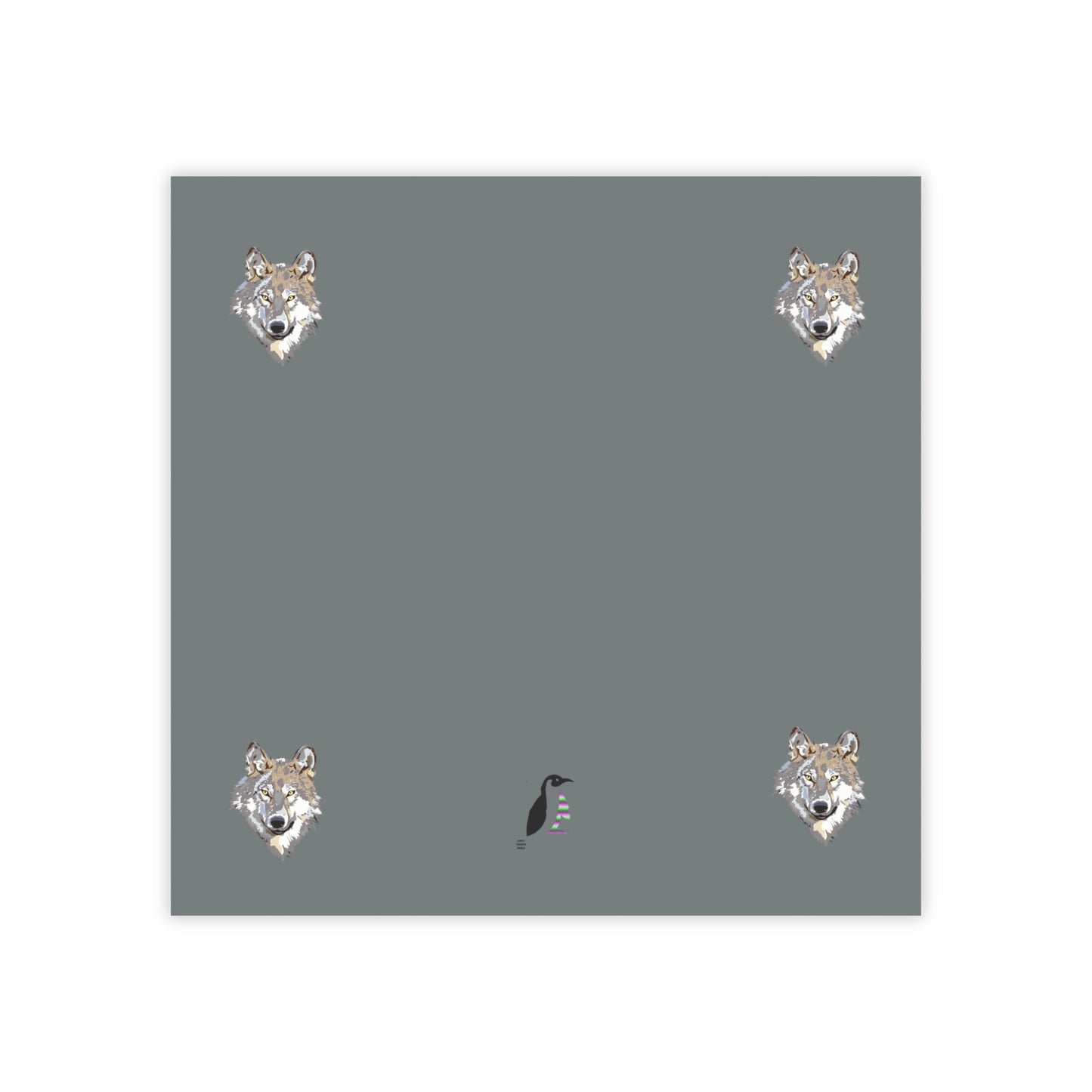 Post-it® Note Pads: Wolves Dark Grey