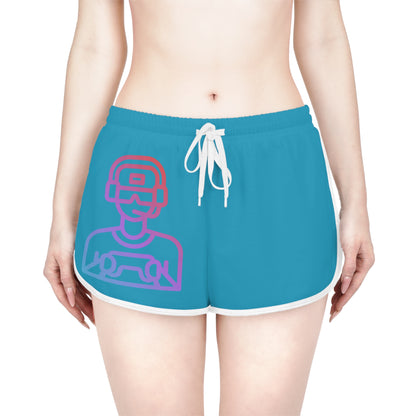 Women's Relaxed Shorts: Gaming Turquoise