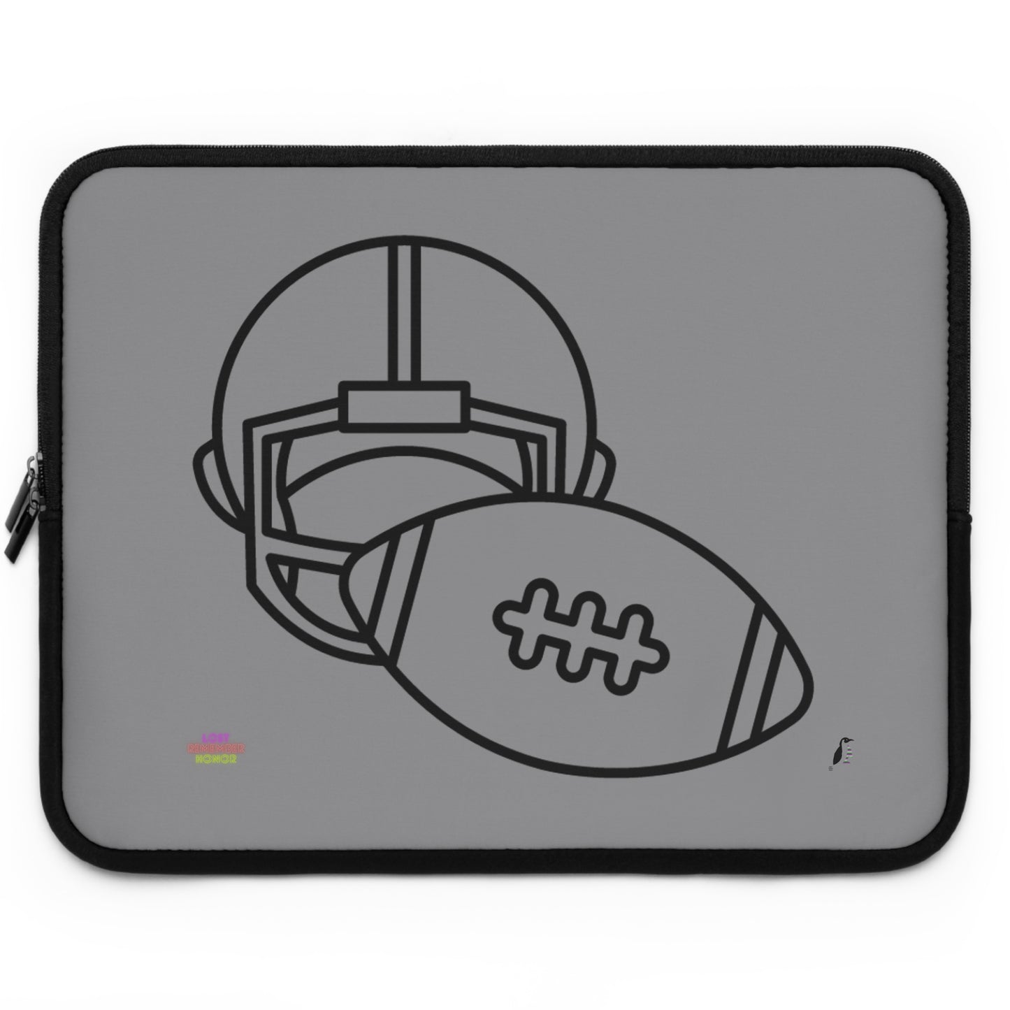 Laptop Sleeve: Football Grey