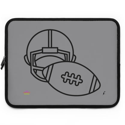 Laptop Sleeve: Football Grey