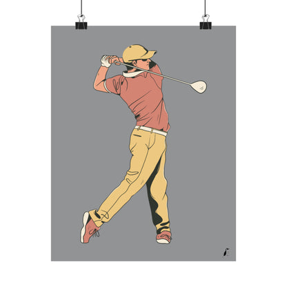 Premium Matte Vertical Posters: Golf Grey