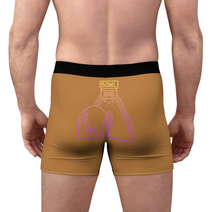 Men's Boxer Briefs: Bowling Lite Brown