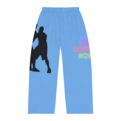 Men's Pajama Pants: Basketball Lite Blue