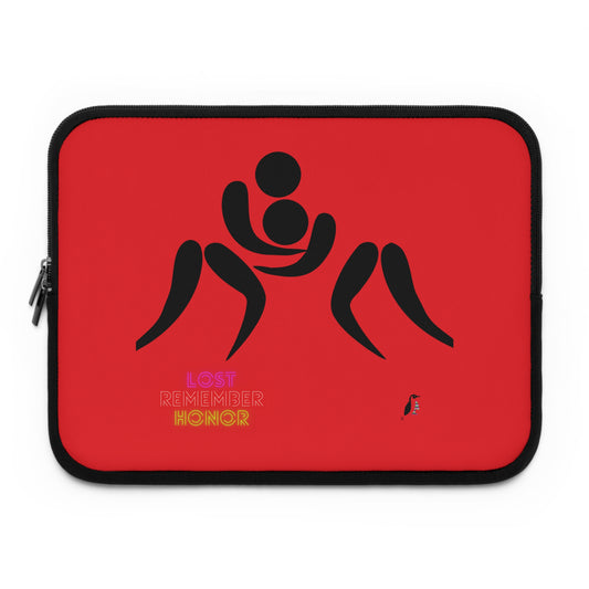 Laptop Sleeve: Wrestling Red