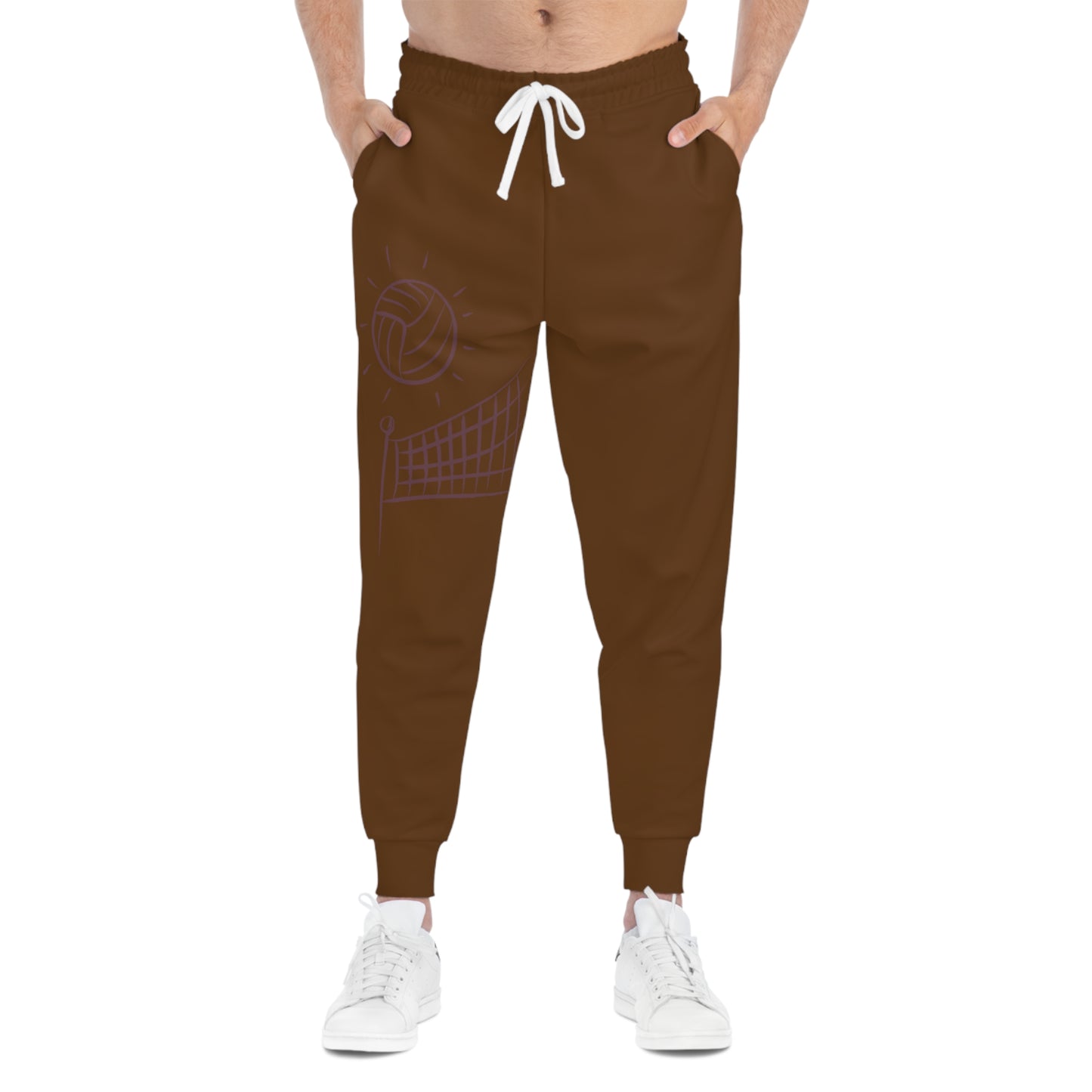 Athletic Joggers: Volleyball Brown