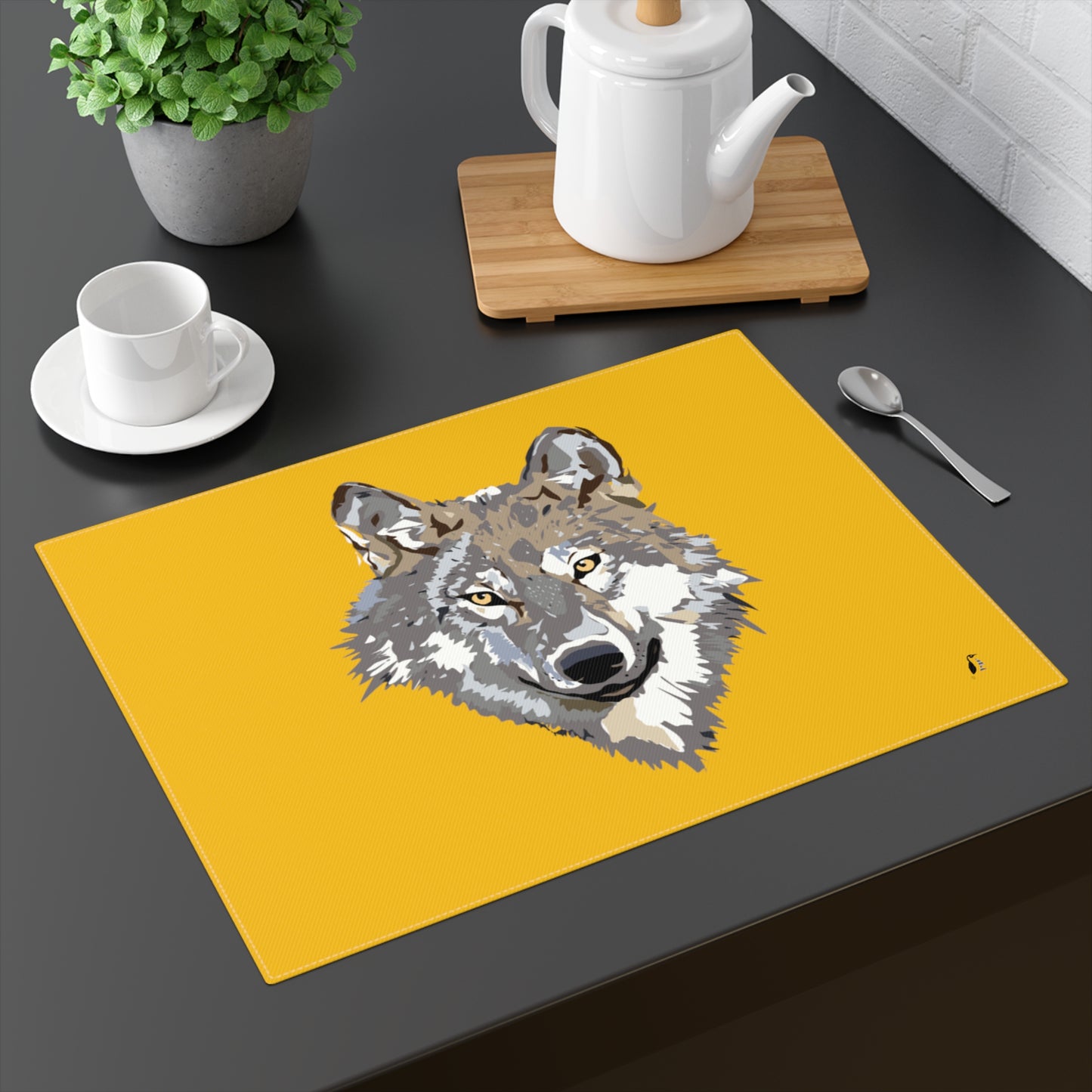 Placemat, 1pc: Wolves Yellow