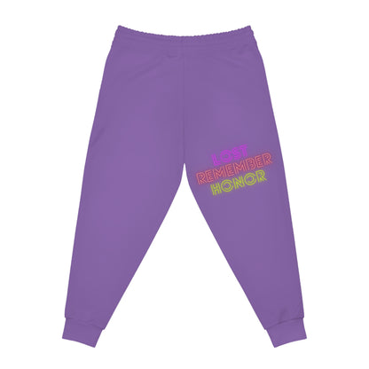 Athletic Joggers: Crazy Penguin World Logo Lite Purple