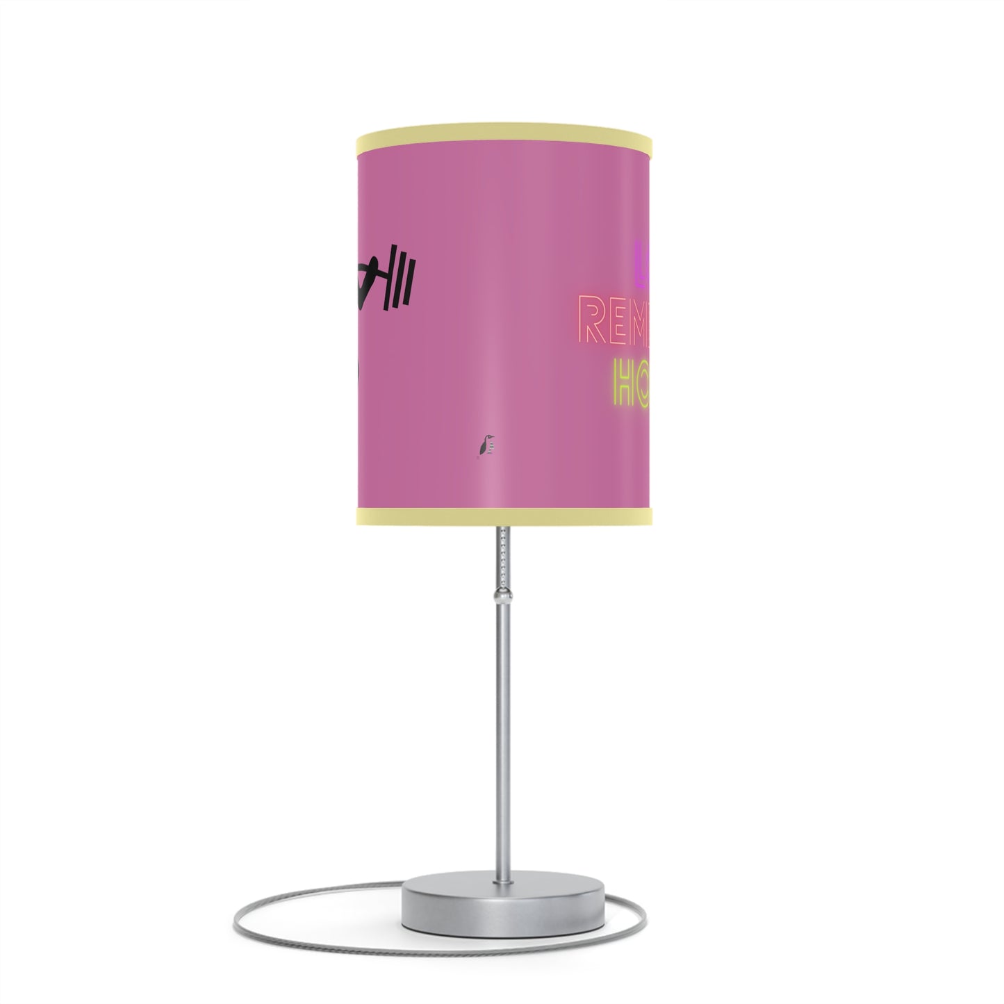 Lamp on a Stand, US|CA plug: Weightlifting Lite Pink