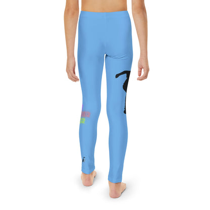 Youth Full-Length Leggings: Skateboarding Lite Blue