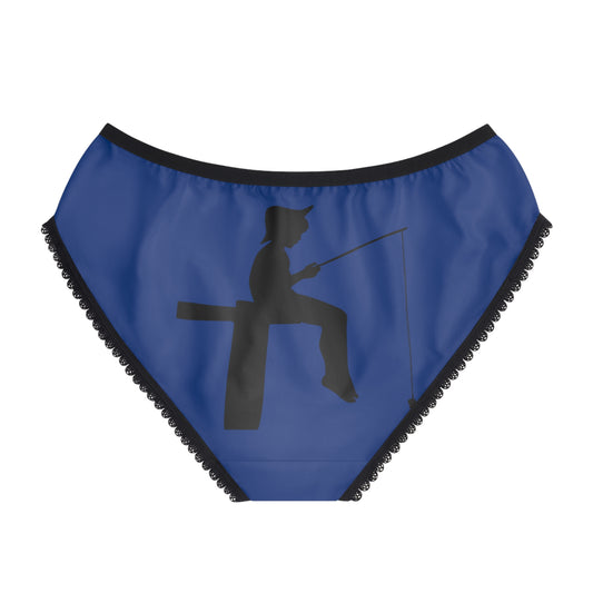 Women's Briefs: Fishing Dark Blue