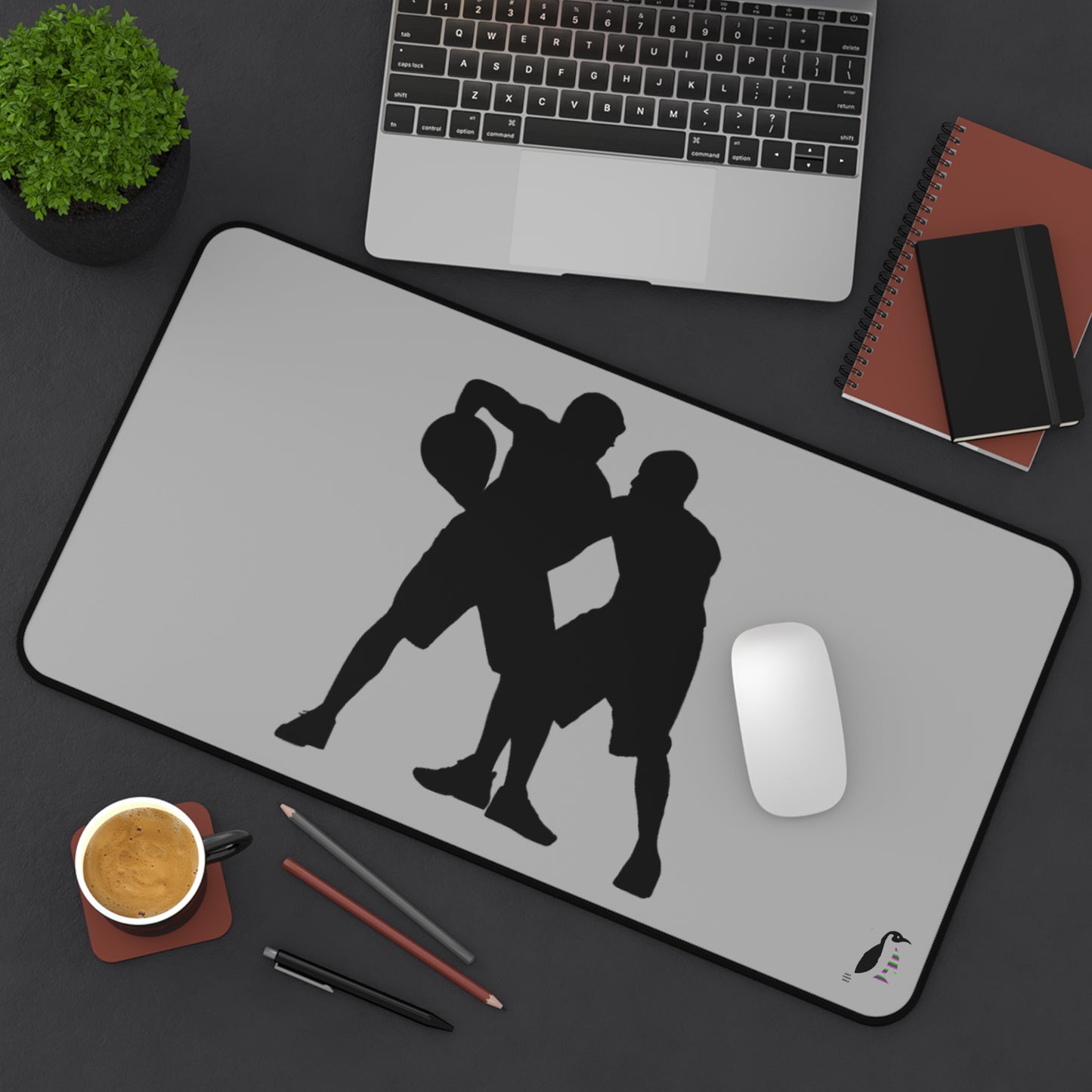 Desk Mat: Basketball Lite Grey