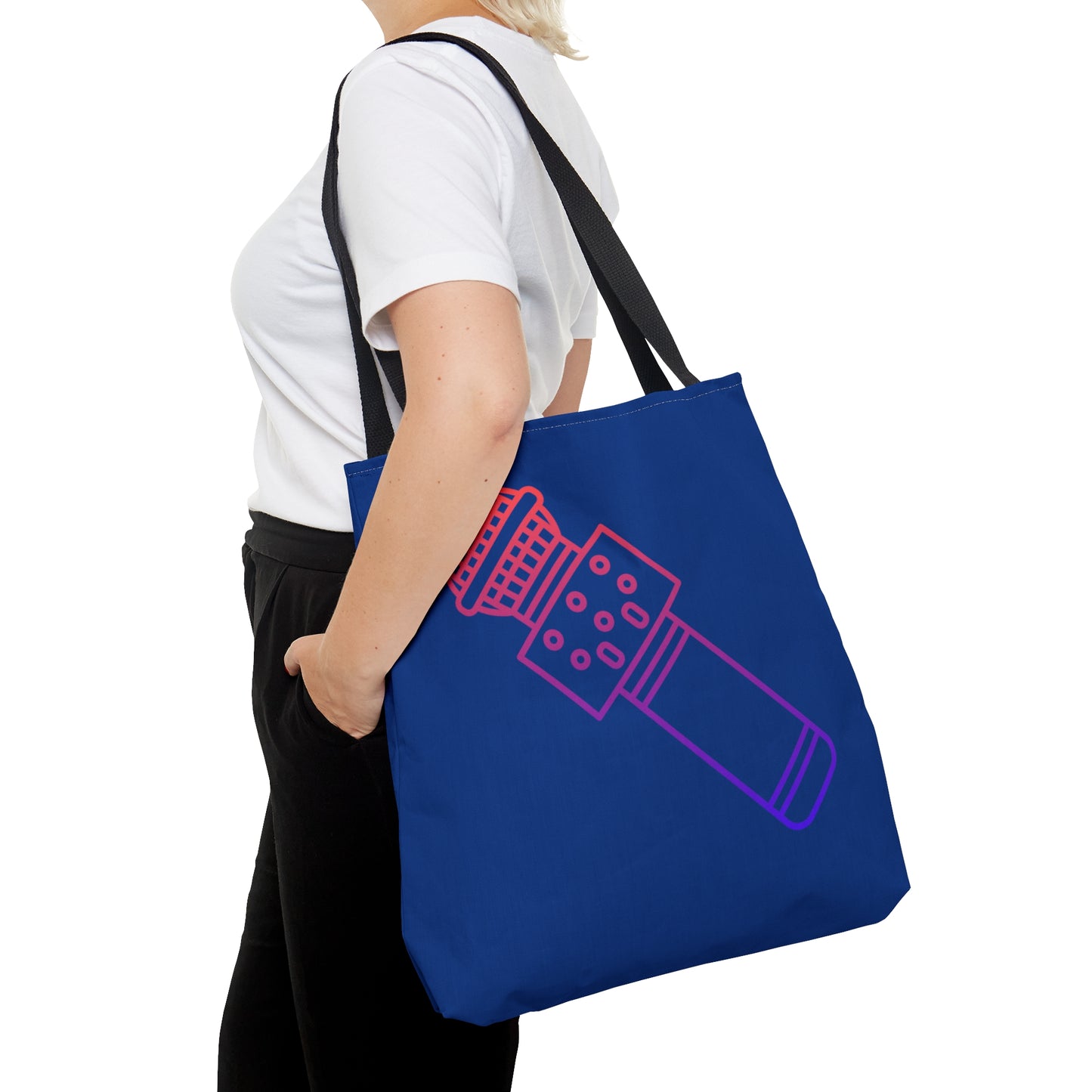 Tote Bag: Music Dark Blue