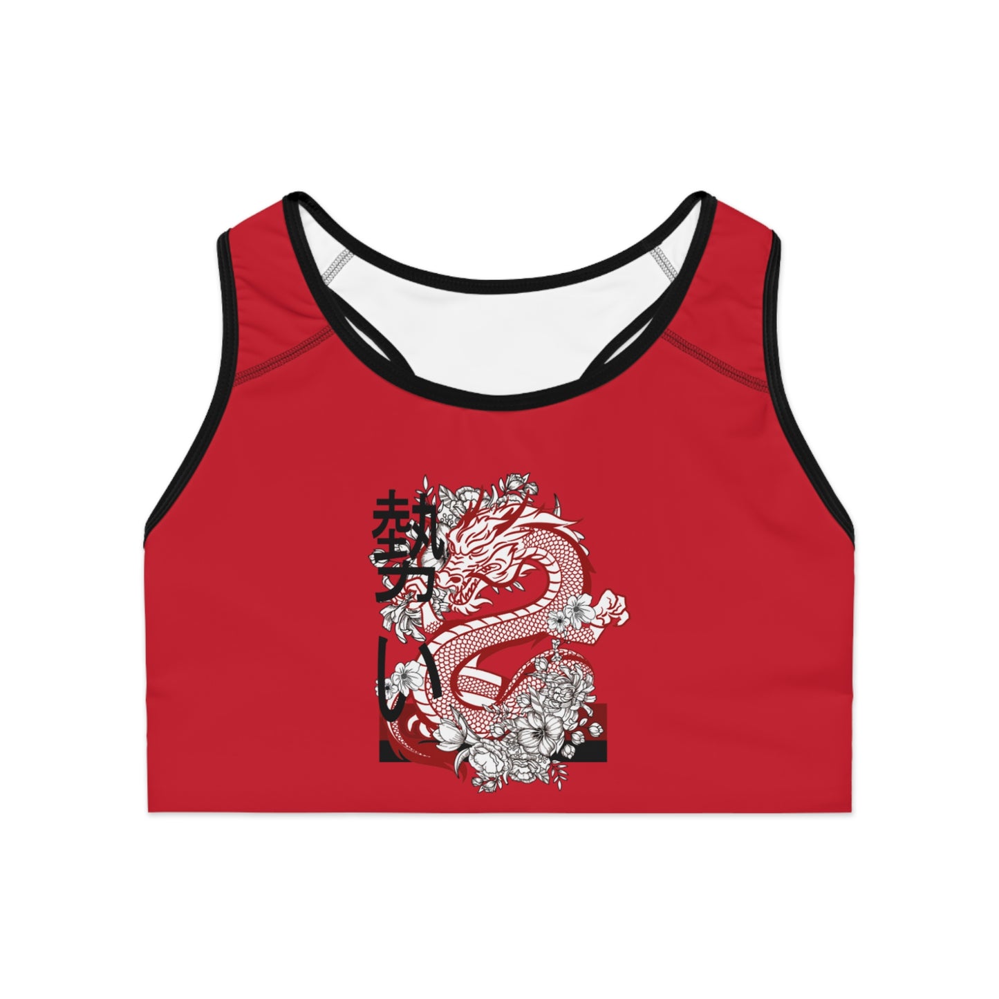 Sports Bra: Dragons Dark Red