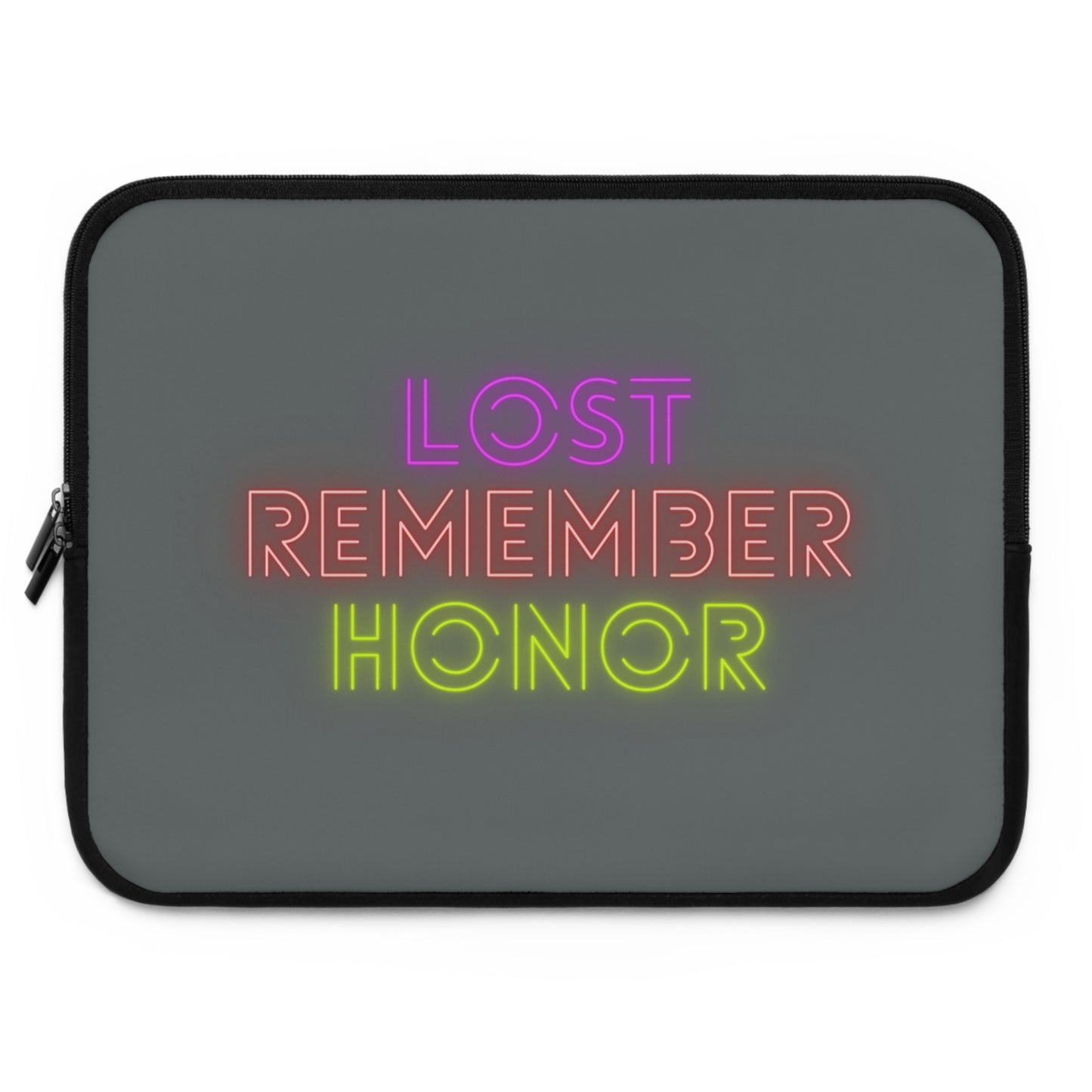 Laptop Sleeve: Lost Remember Honor Dark Grey