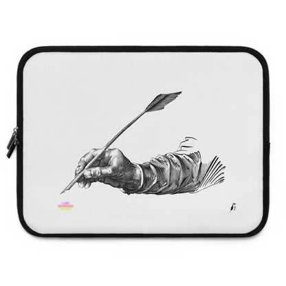 Laptop Sleeve: Writing White