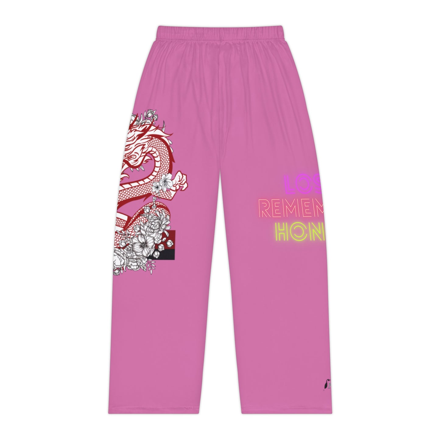 Women's Pajama Pants: Dragons Lite Pink