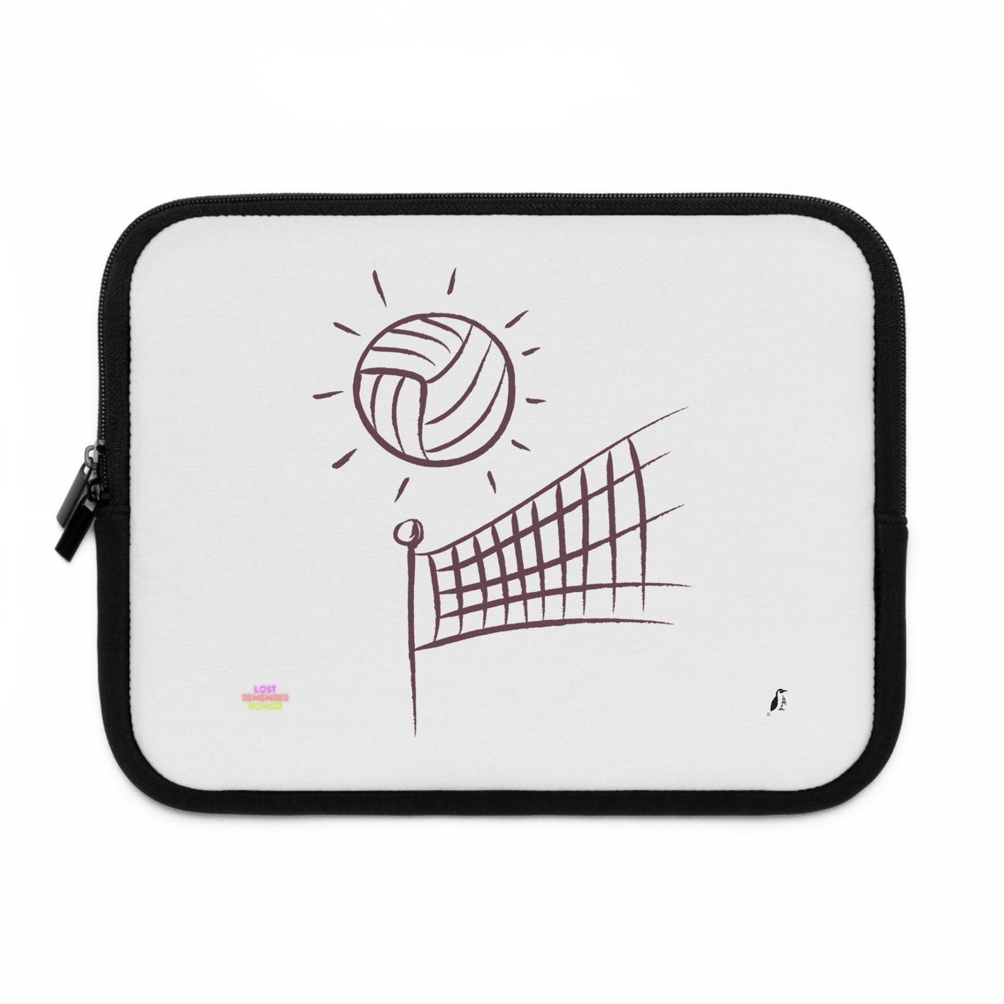 Laptop Sleeve: Volleyball White